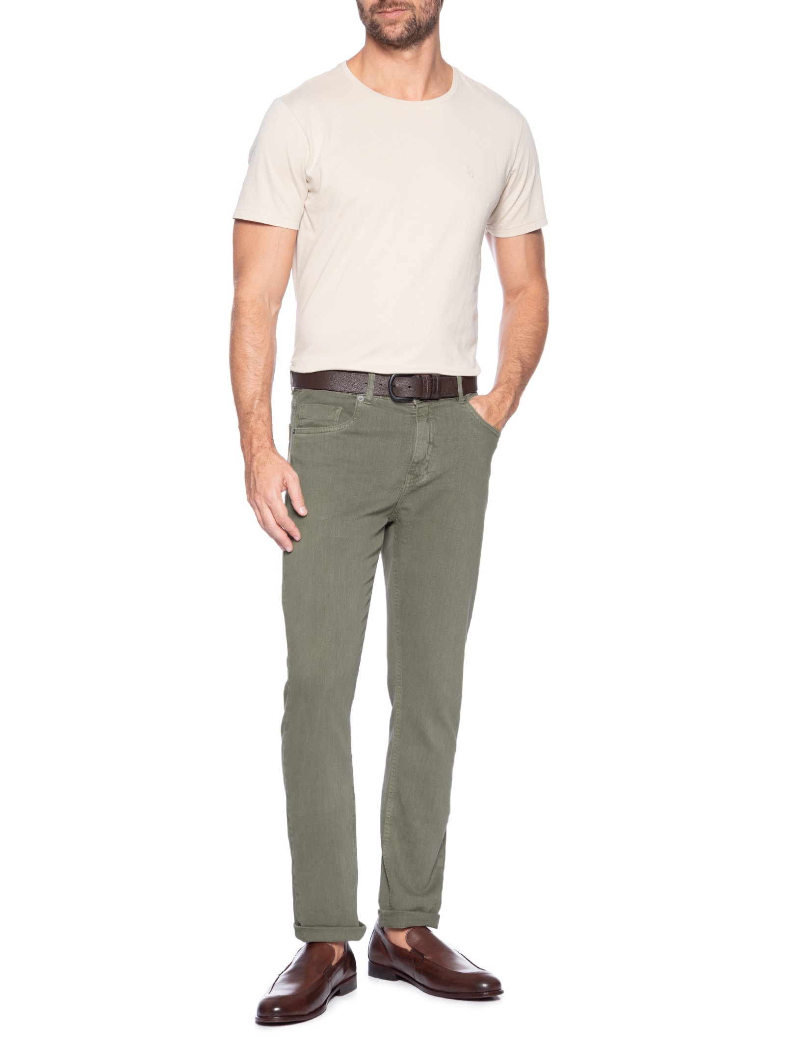 Camiseta Masculina Estampada Agrolife Edit Bege Sergio K