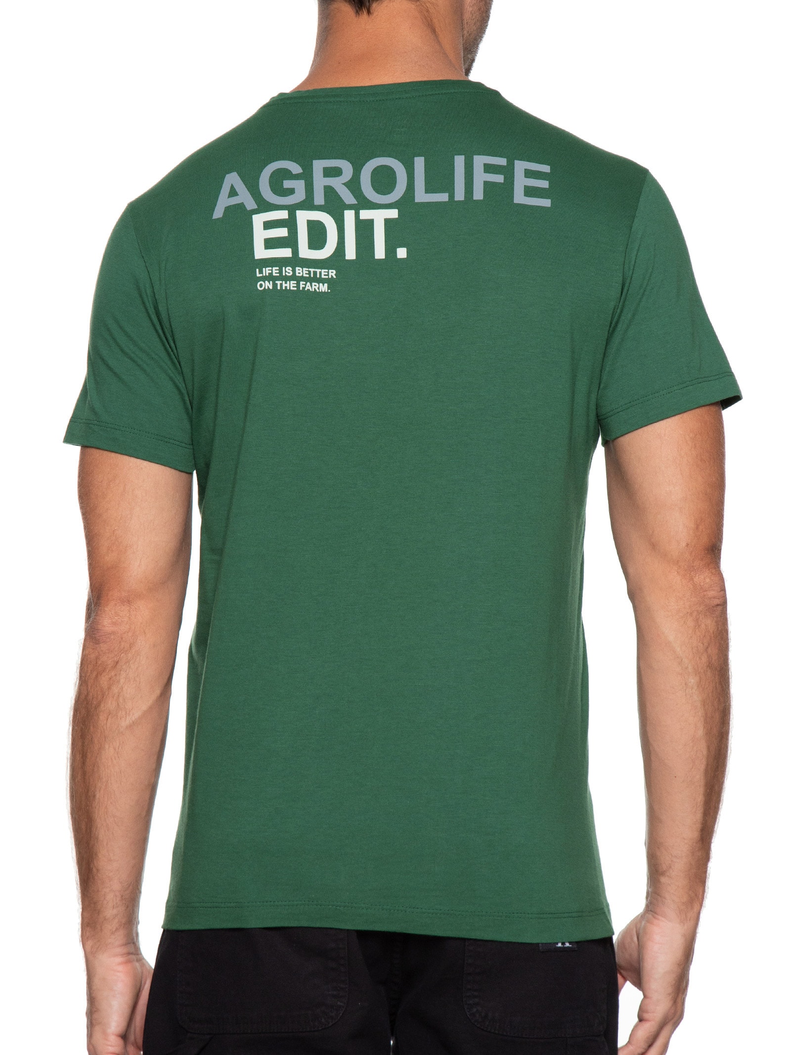 Camiseta Masculina Estampada Agrolife Edit Verde Sergio K