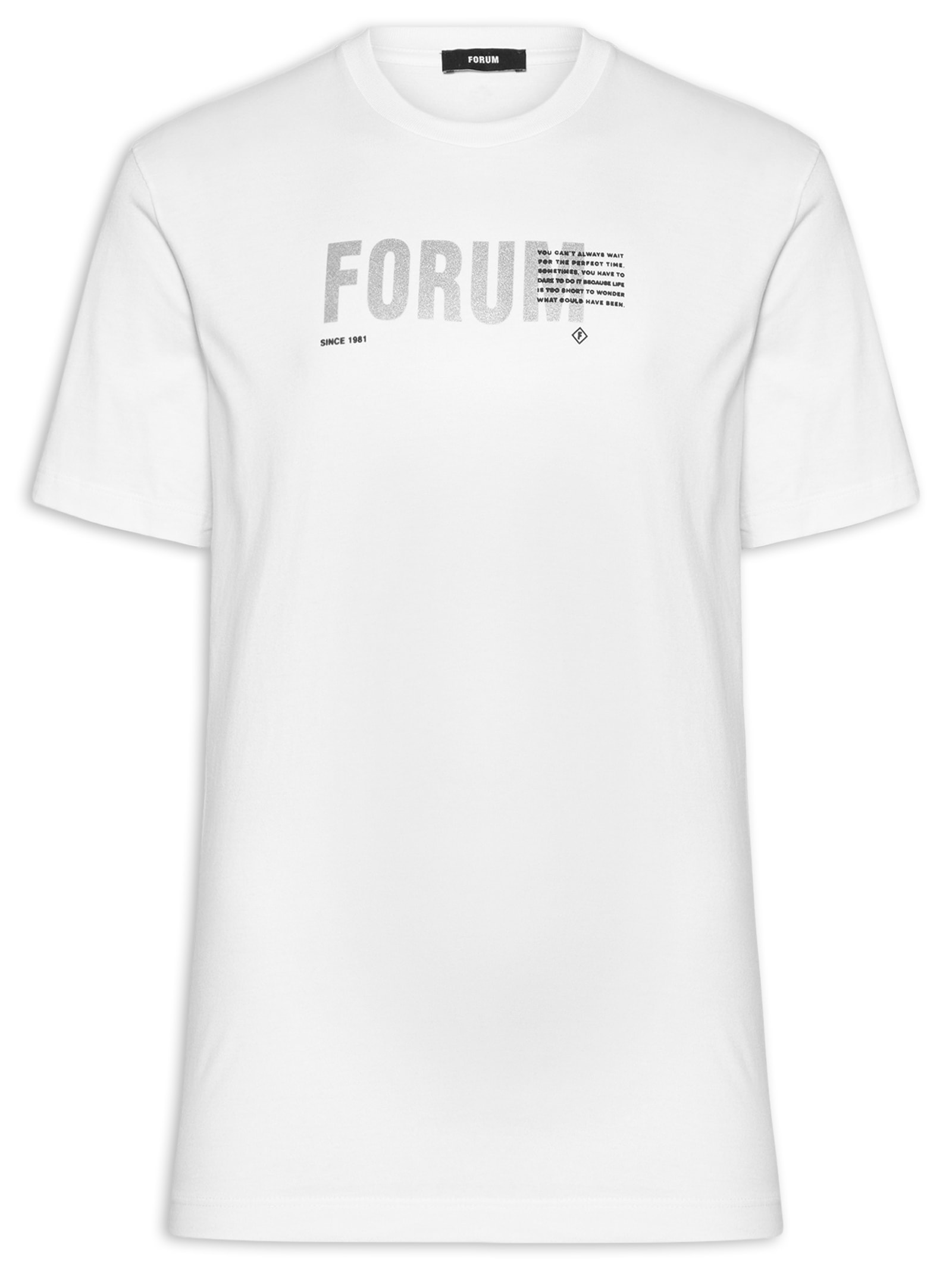 Camiseta Masculina Estampada Algodão Branco Forum