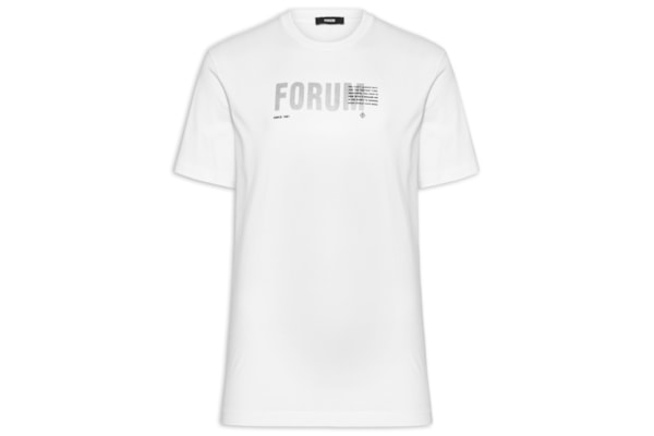Camiseta Masculina Estampada Algodão - Branco