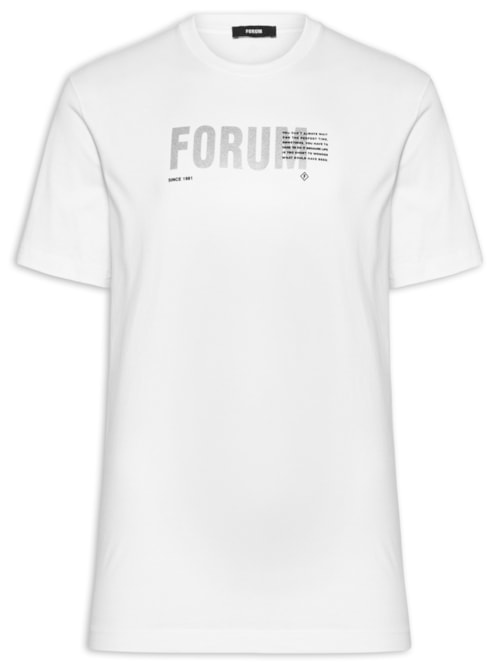 Camiseta Masculina Estampada Algodão – Branco