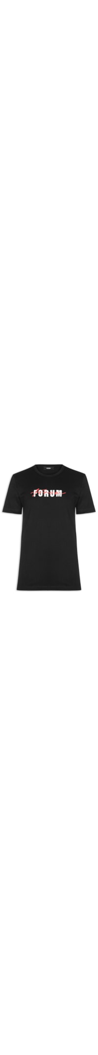 Camiseta Masculina Estampada Algodão - Preto