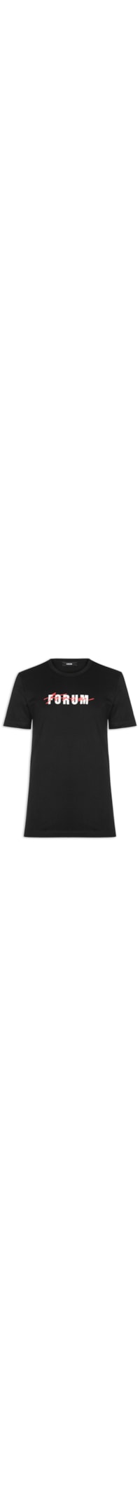 Camiseta Masculina Estampada Algodão - Preto