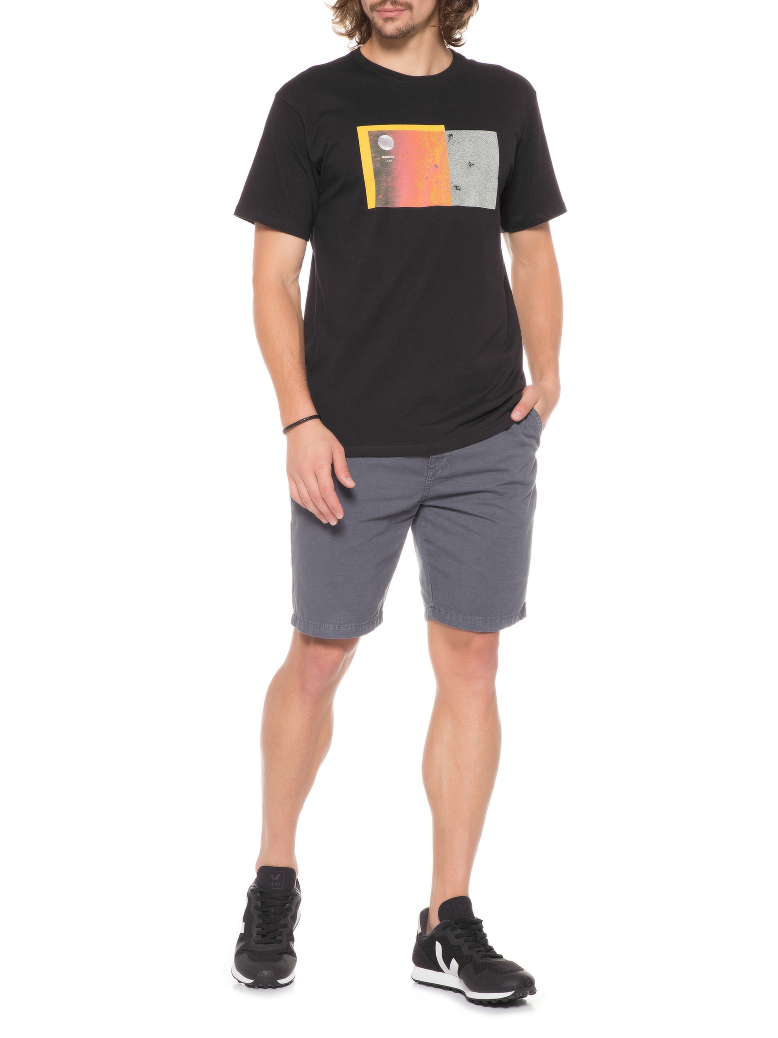 Camiseta Masculina Estampada Altinha Calor Preto Reserva