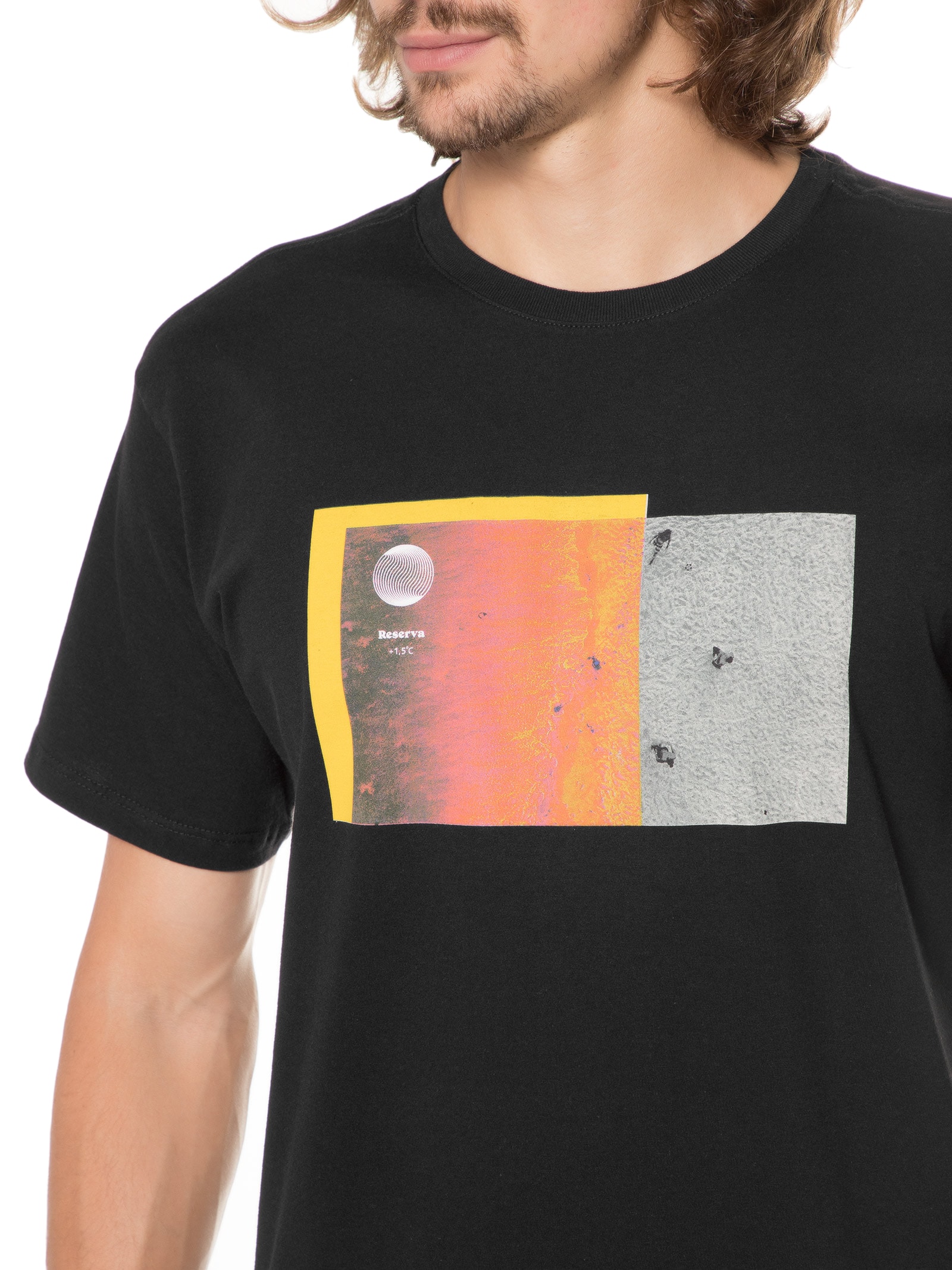 Camiseta Masculina Estampada Altinha Calor Preto Reserva