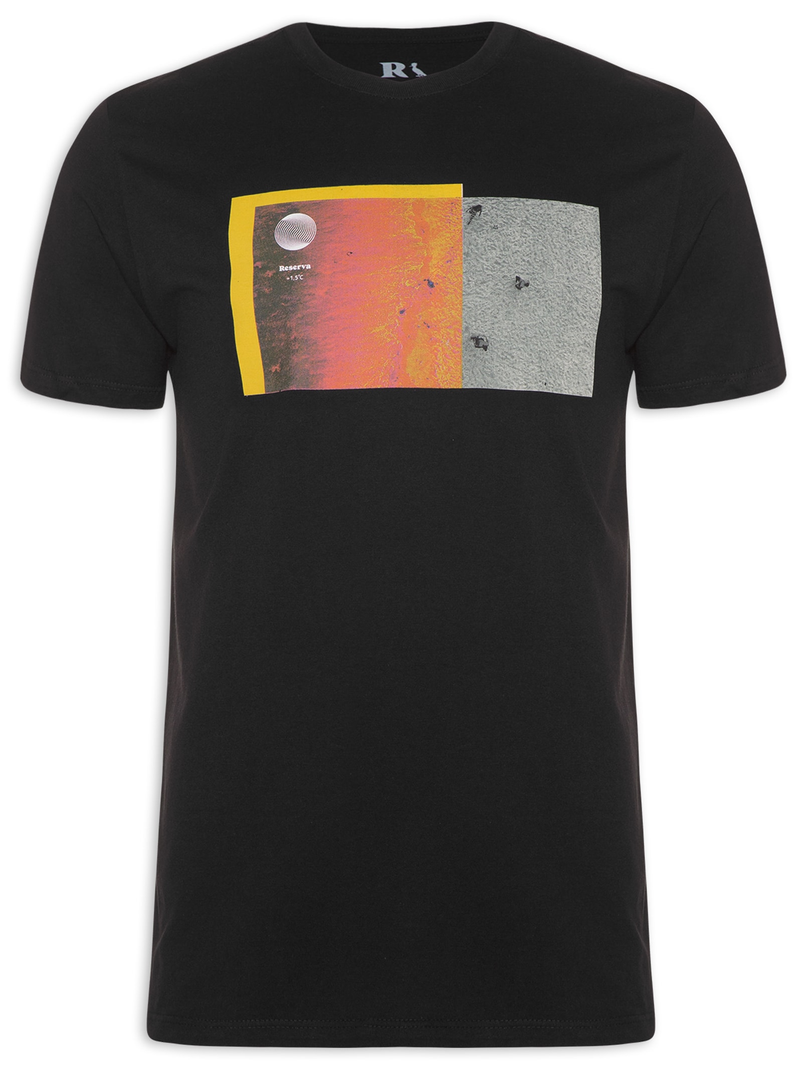 Camiseta Masculina Estampada Altinha Calor Preto Reserva