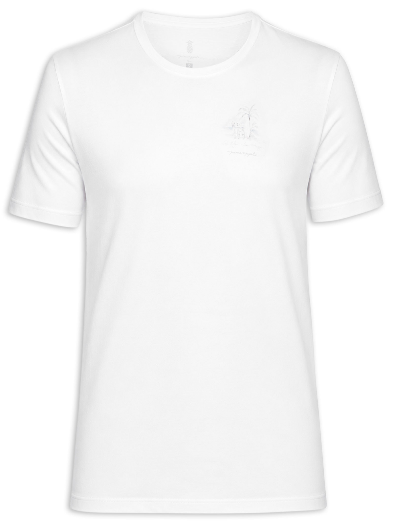 Camiseta Masculina Estampada Aquarela Bikes Branco Pineapple