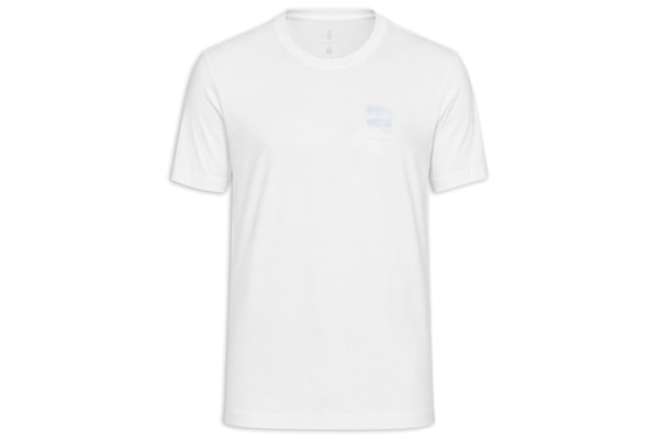 Camiseta Masculina Estampada Aquarela Nautique - Branco