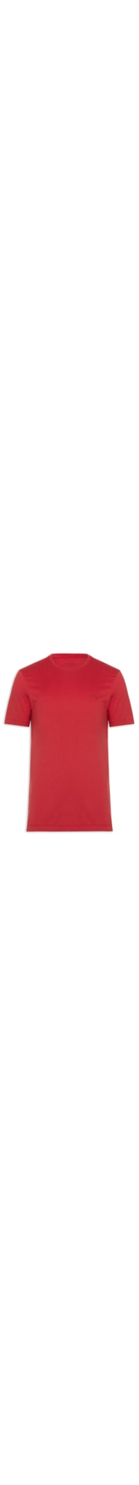 Camiseta Masculina Estampada Assinatura Peito - Vermelho