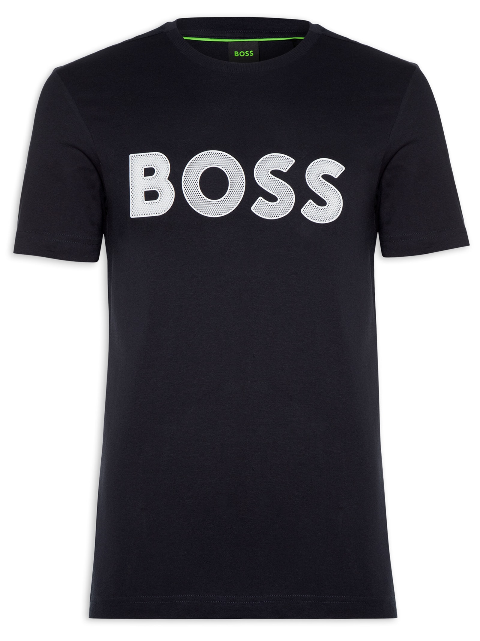 Camiseta Masculina Estampada Azul Boss