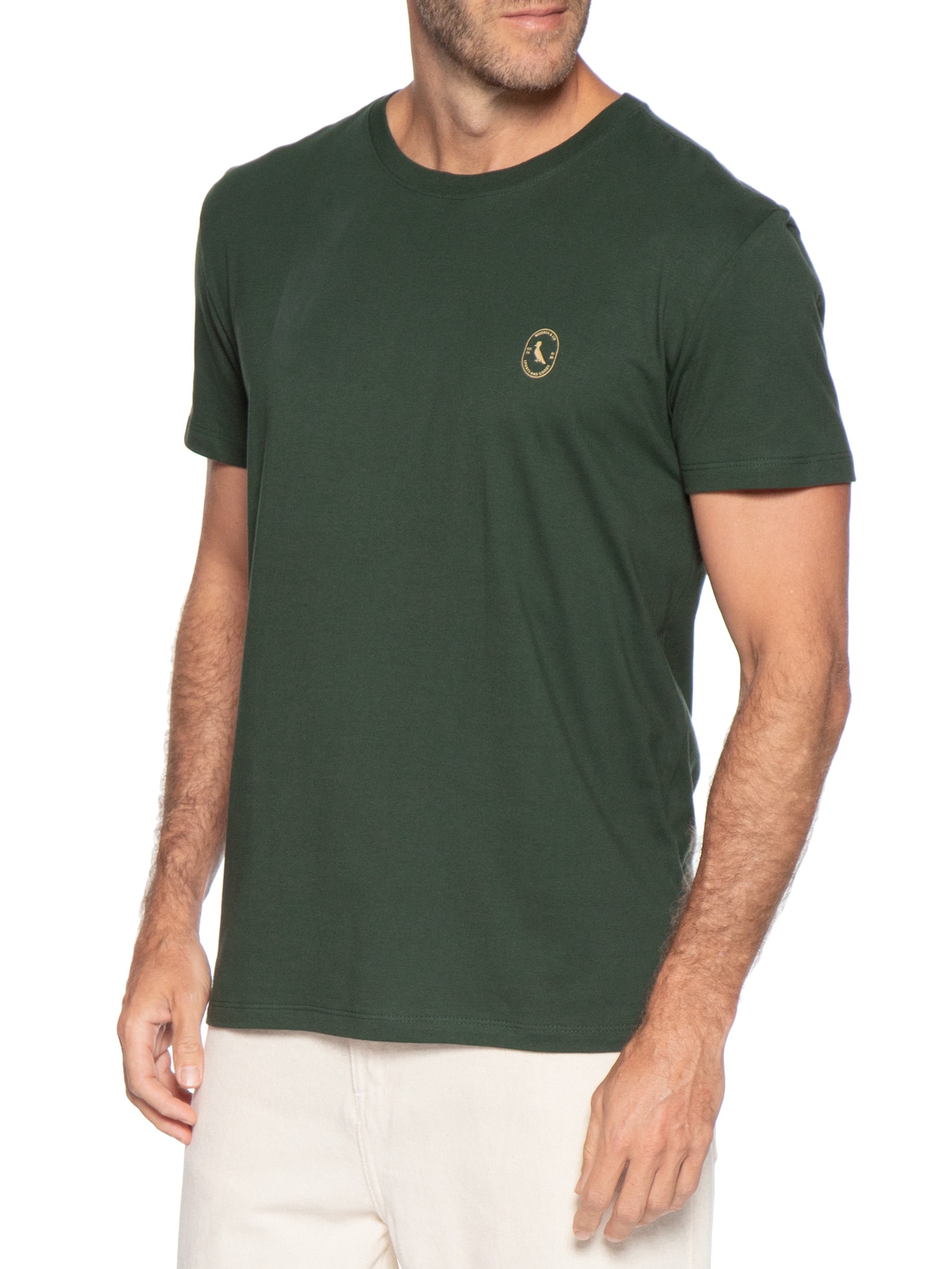 Camiseta Masculina Estampada Be Yourself Heritage Verde Reserva
