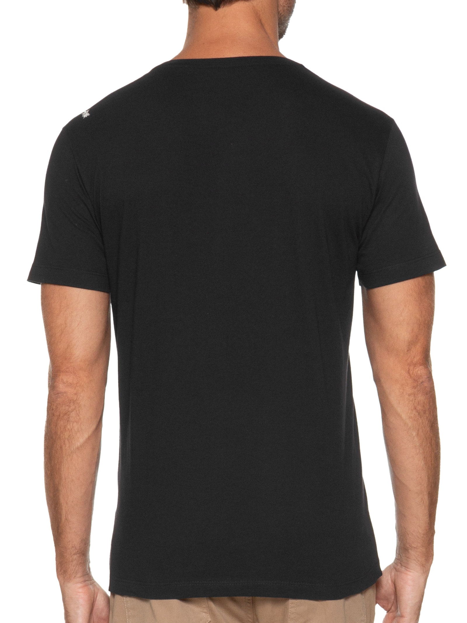 Camiseta Masculina Estampada Beer System Preto Sergio K