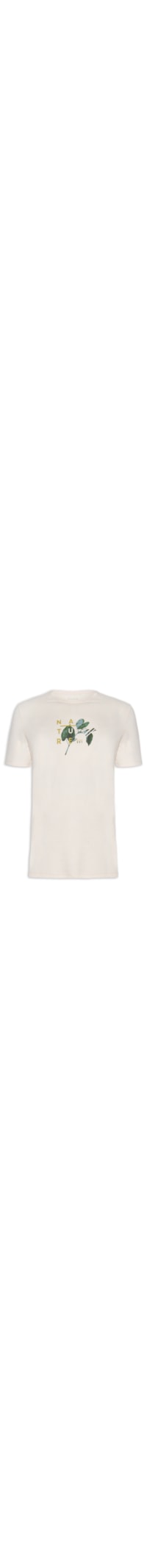 Camiseta Masculina Estampada - Bege