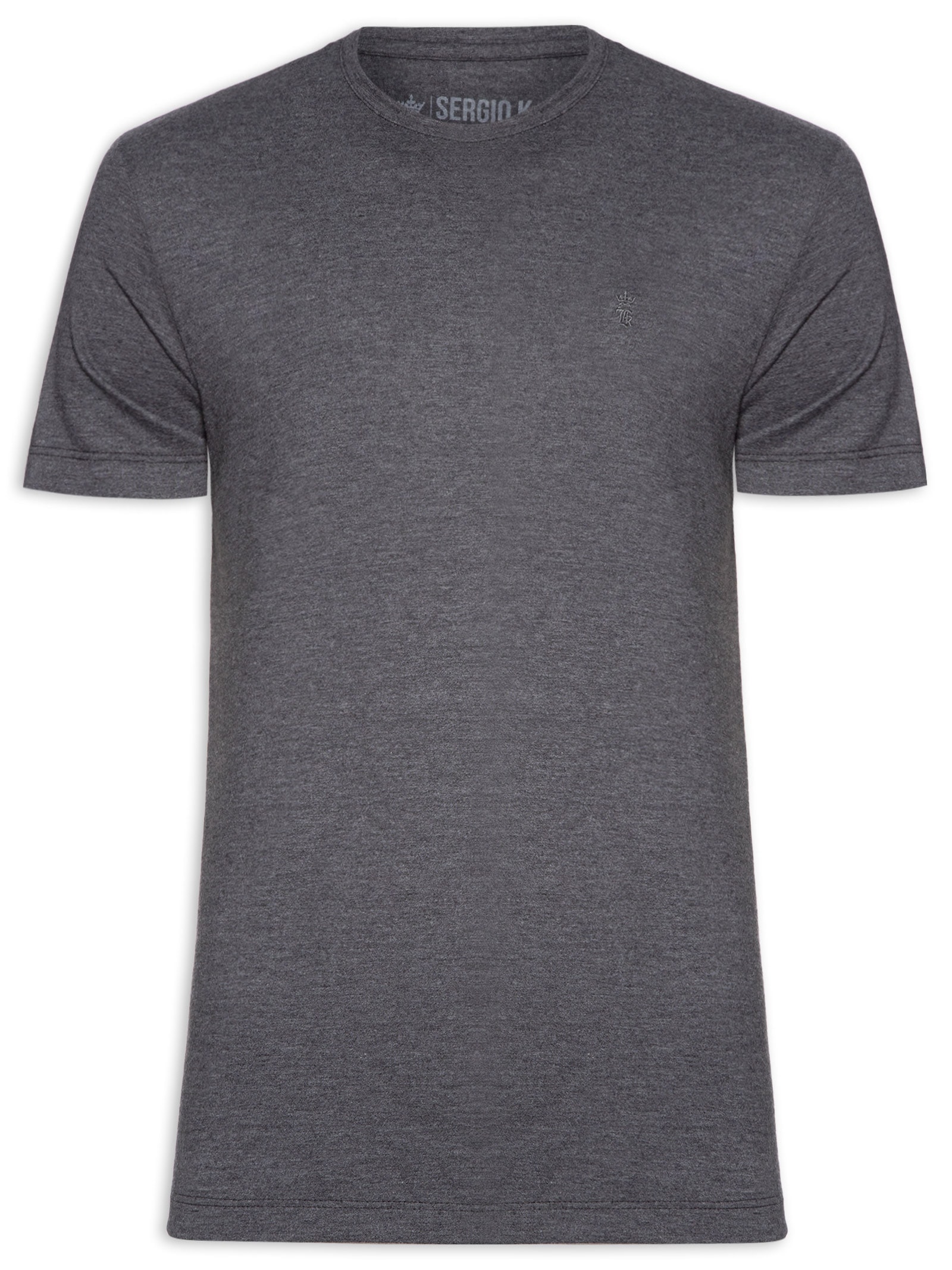 Camiseta Masculina Estampada Best Driver Cinza Sergio K