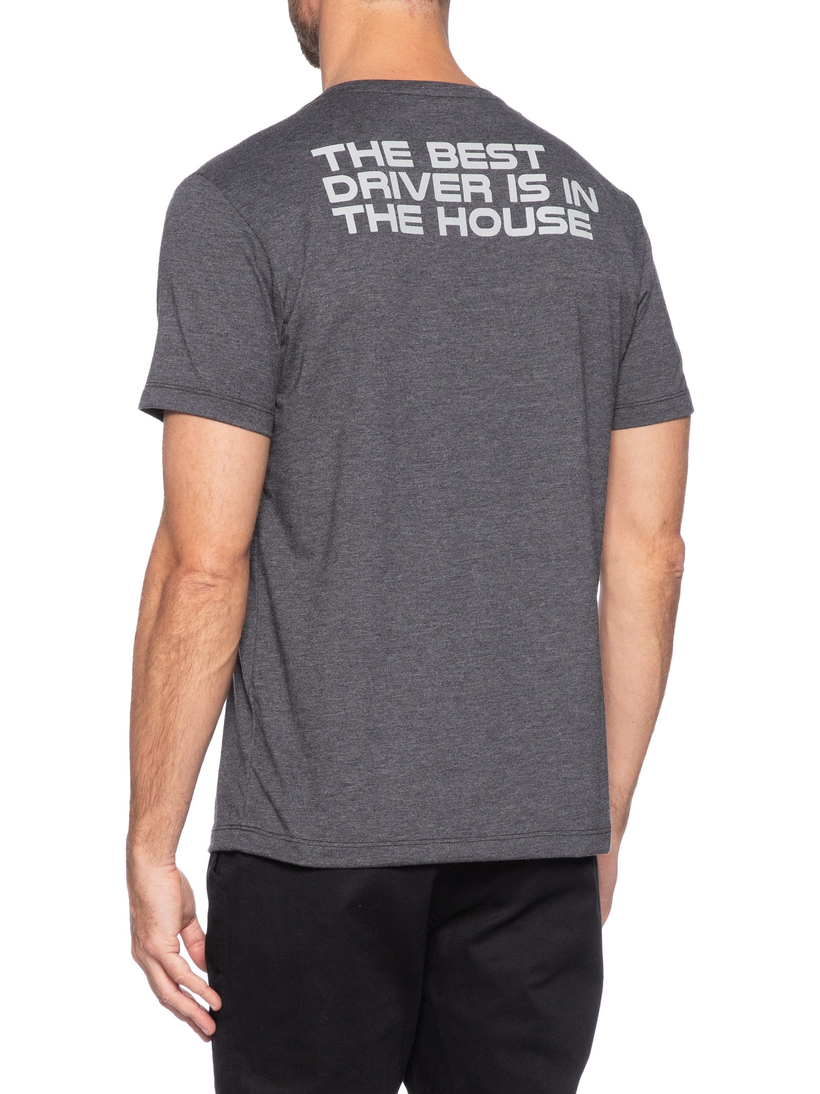 Camiseta Masculina Estampada Best Driver Cinza Sergio K