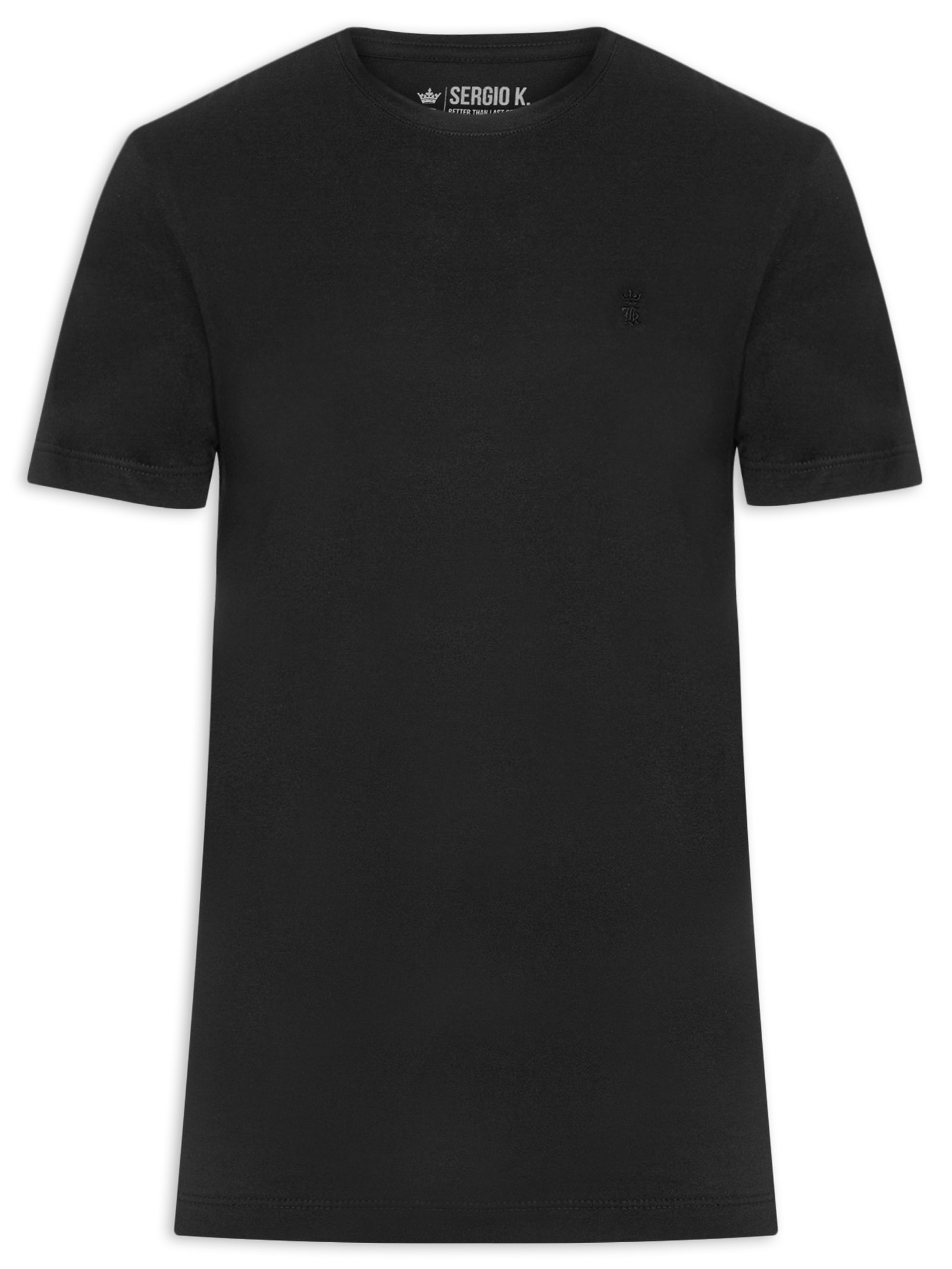 Camiseta Masculina Estampada Big Logo Routes Preto Sergio K