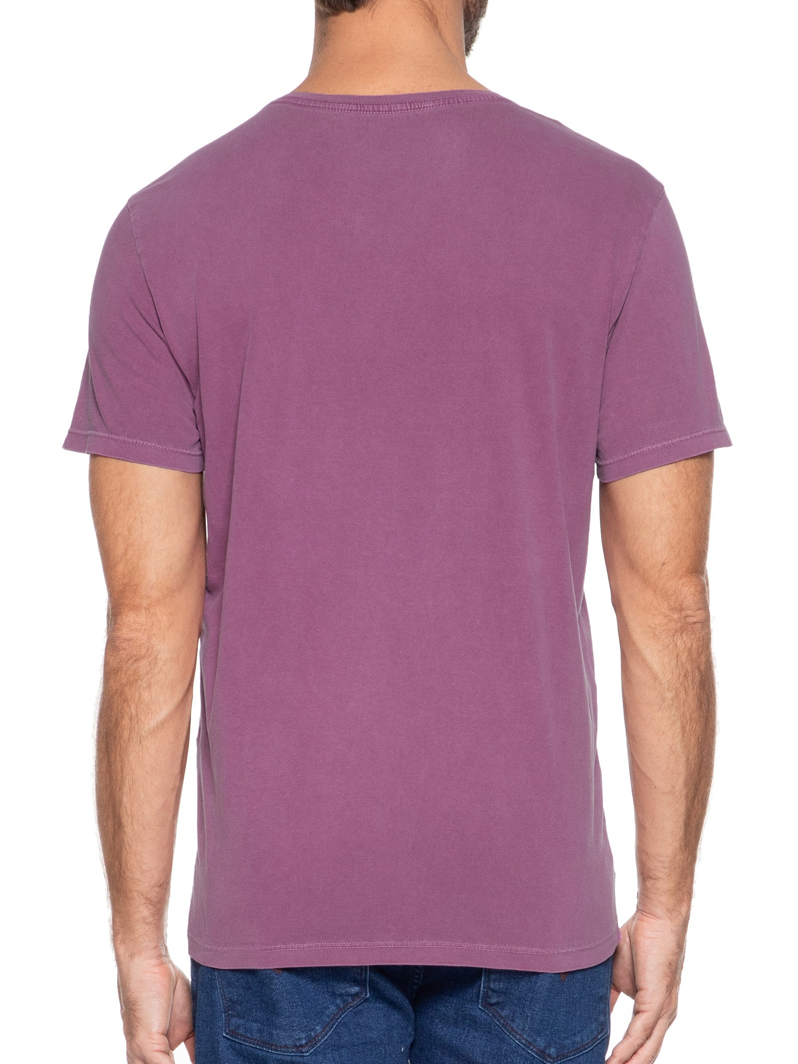 Camiseta Masculina Estampada Big Waves All Day Roxo Sergio K