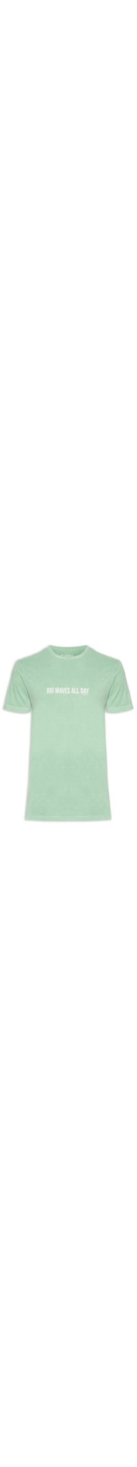 Camiseta Masculina Estampada Big Waves All Day - Verde