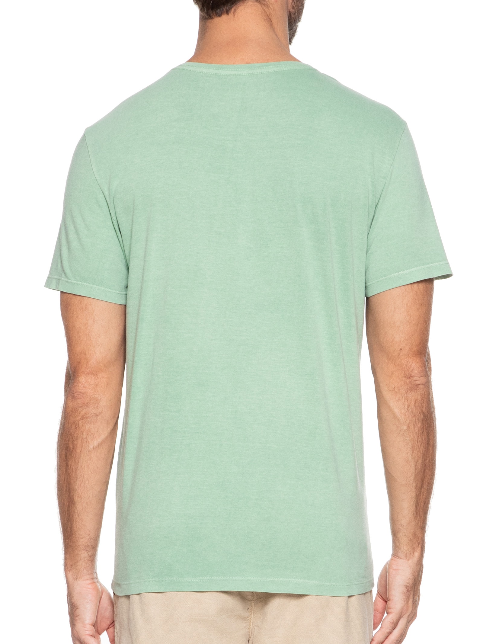 Camiseta Masculina Estampada Big Waves All Day Verde Sergio K