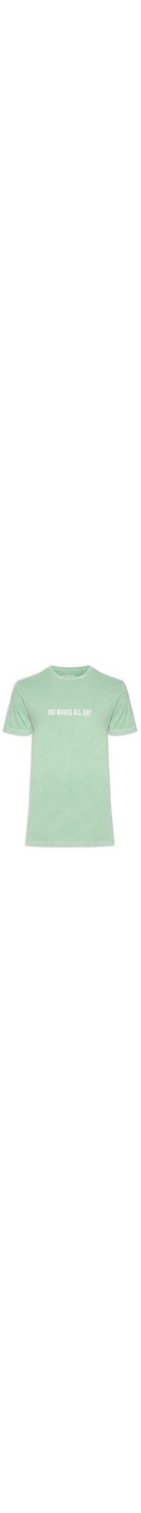 Camiseta Masculina Estampada Big Waves All Day - Verde