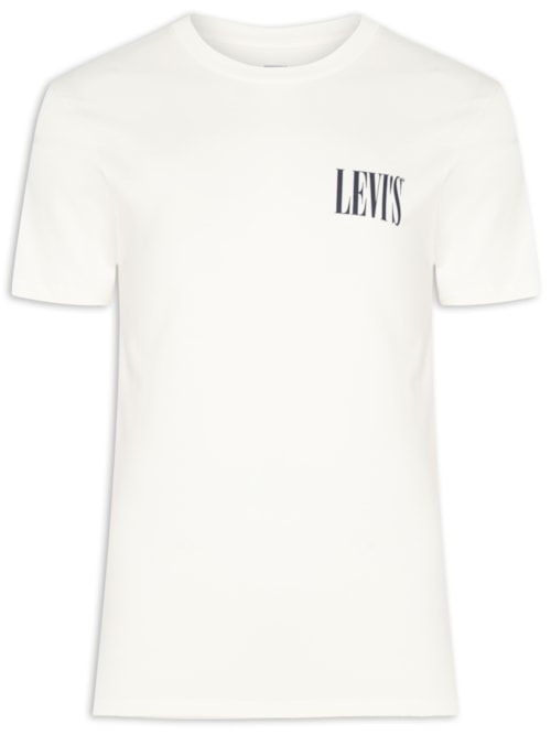 Camiseta Masculina Estampada – Branco