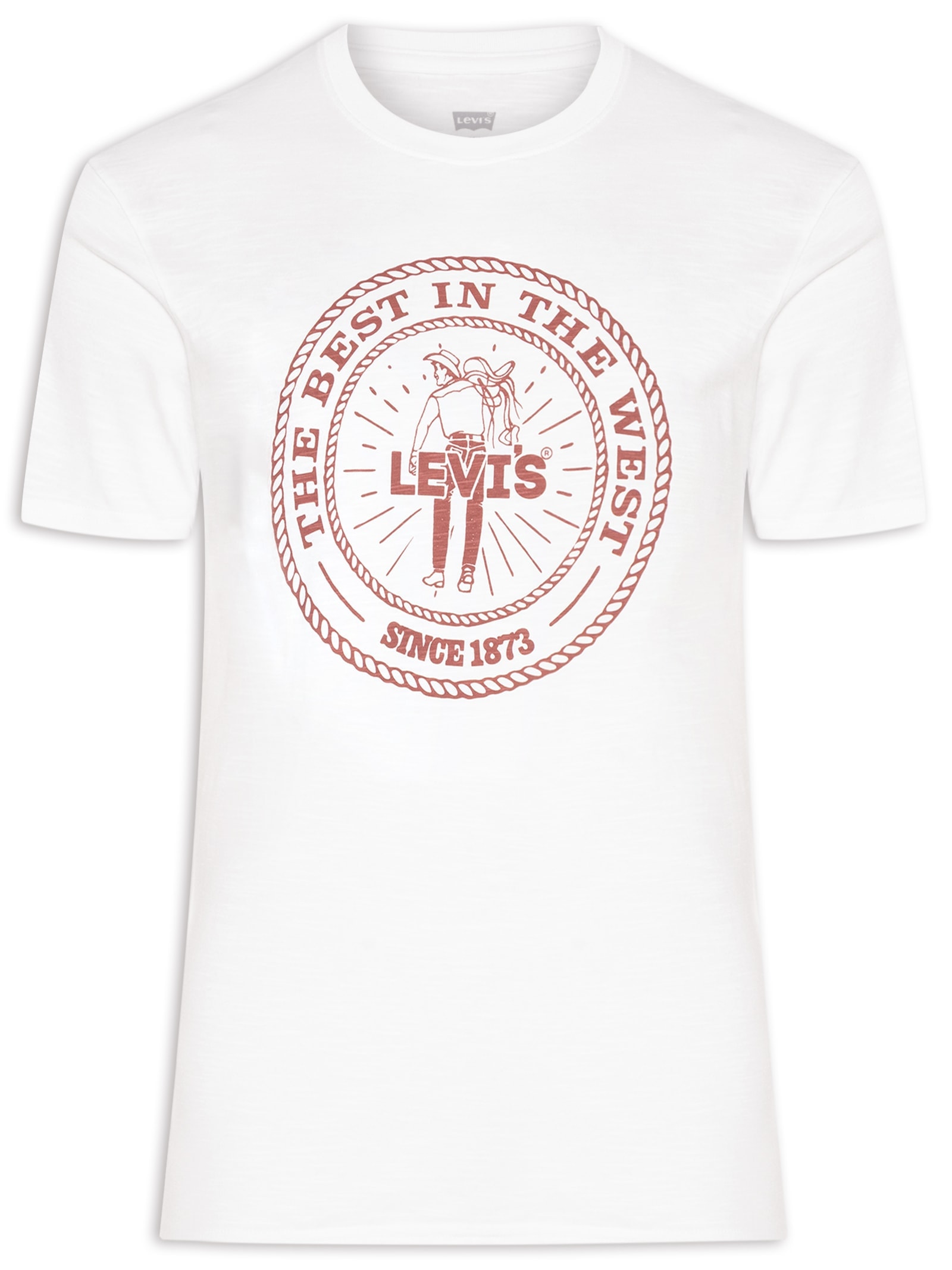 Camiseta Masculina Estampada Branco Levi's