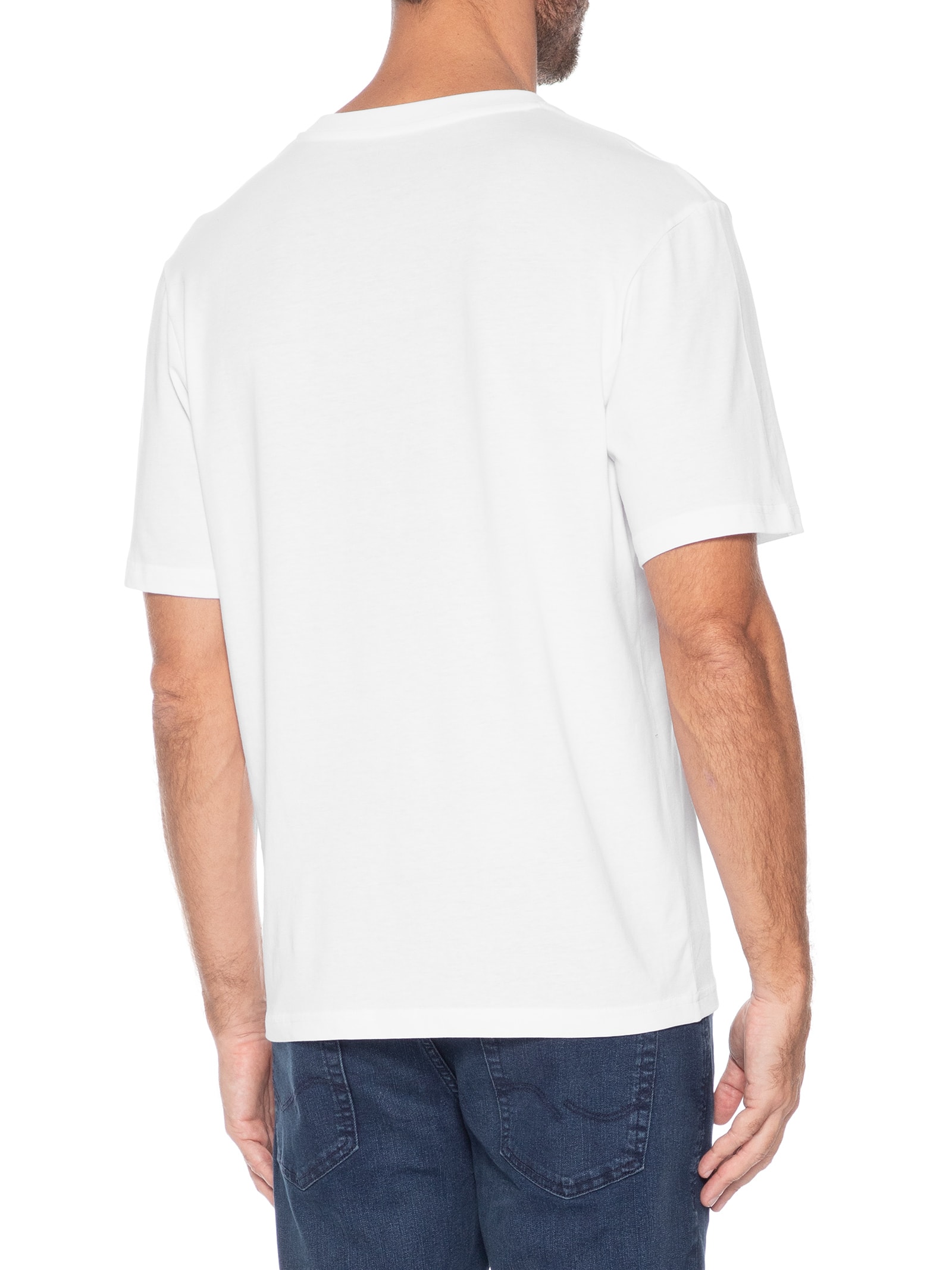 Camiseta Masculina Estampada Branco Jack & Jones