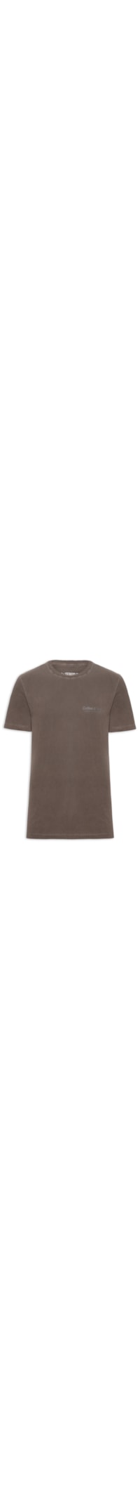 Camiseta Masculina Estampada Coffee & Vodka - Marrom
