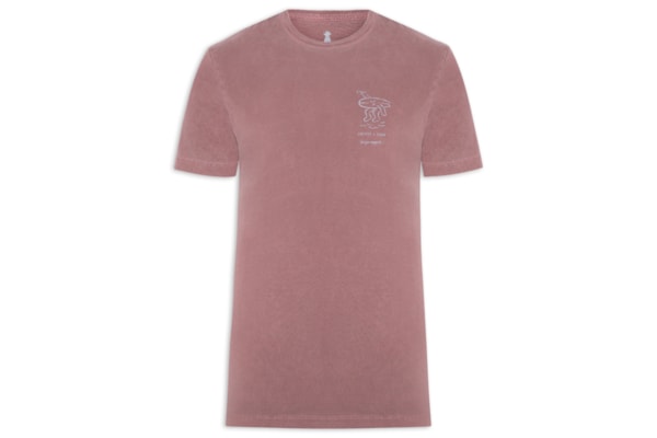 Camiseta Masculina Estampada Coffee Surf - Vermelho