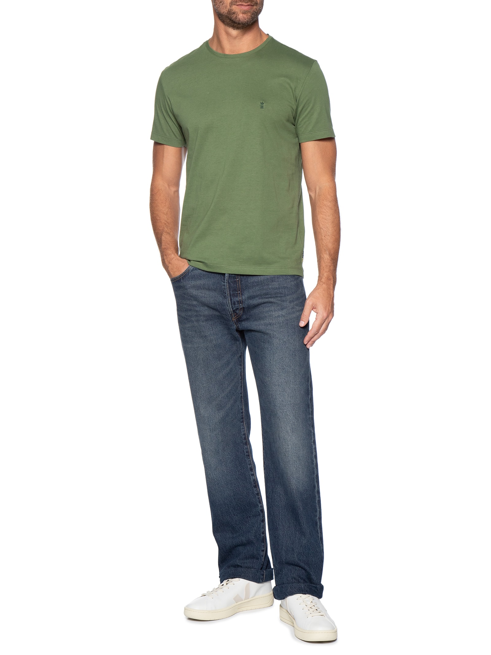 Camiseta Masculina Estampada Collecting Victories – Verde Sergio K