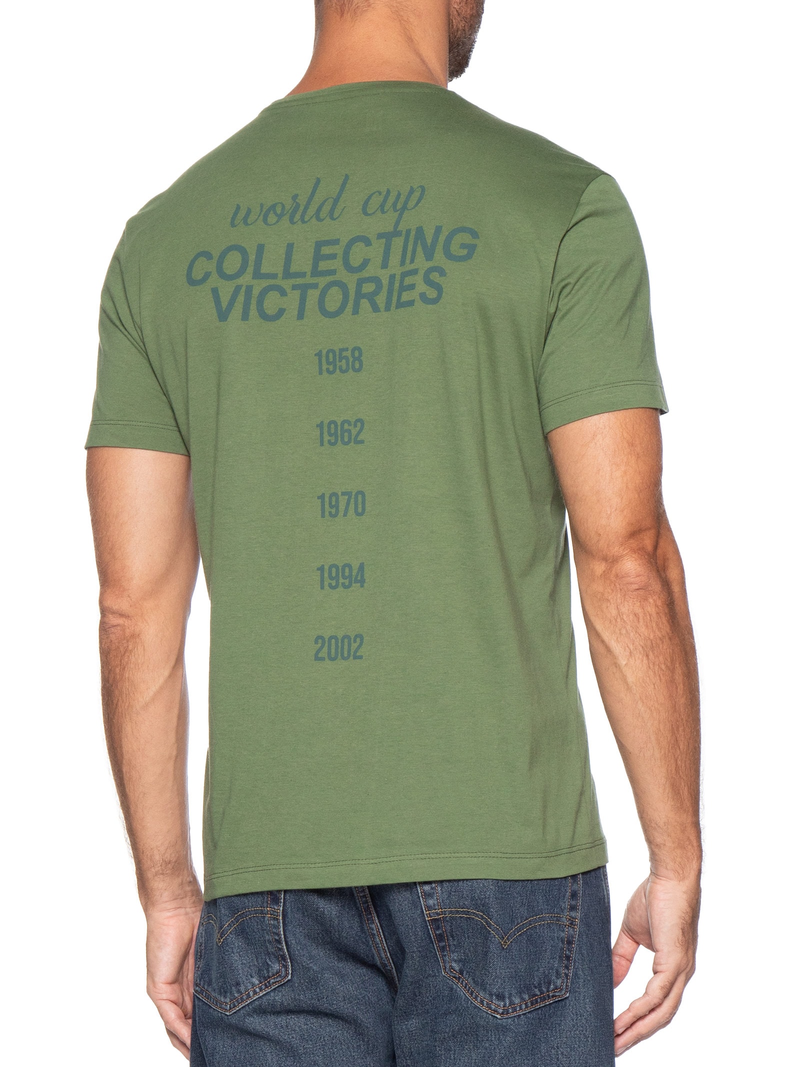 Camiseta Masculina Estampada Collecting Victories – Verde Sergio K