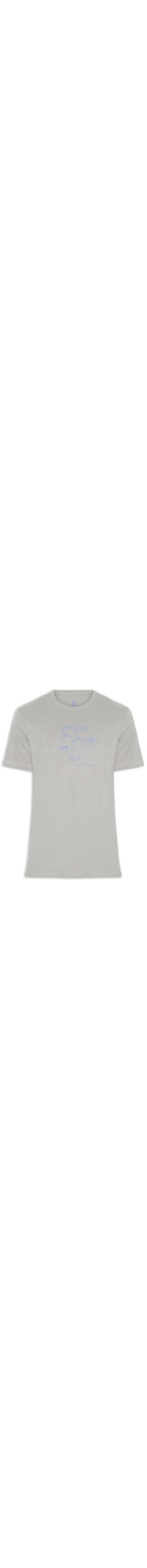 Camiseta Masculina Estampada Côte D'Azur - Cinza