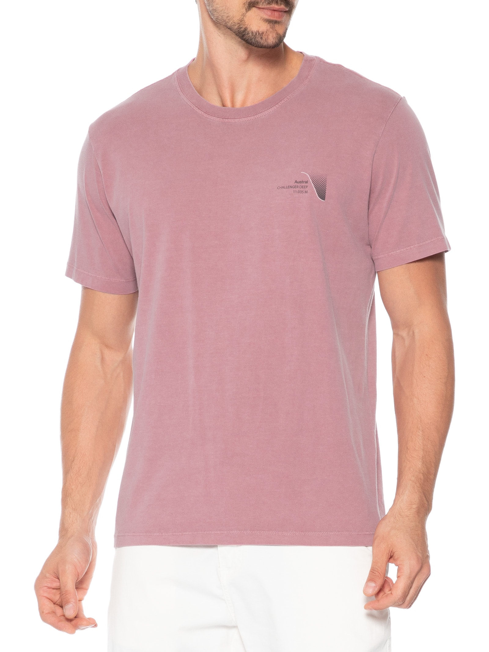 Camiseta Masculina Estampada Deep Roxo Austral