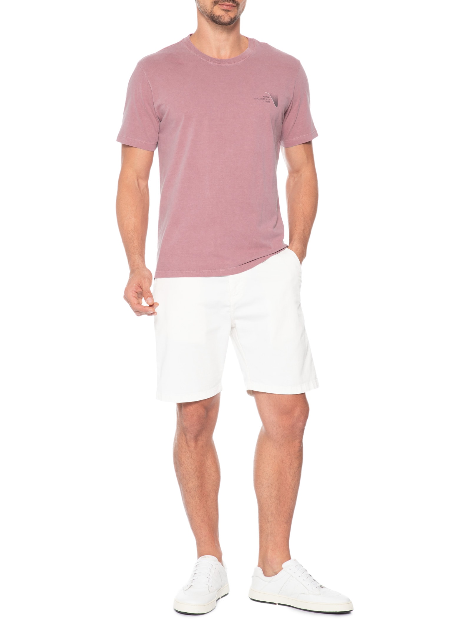 Camiseta Masculina Estampada Deep Roxo Austral