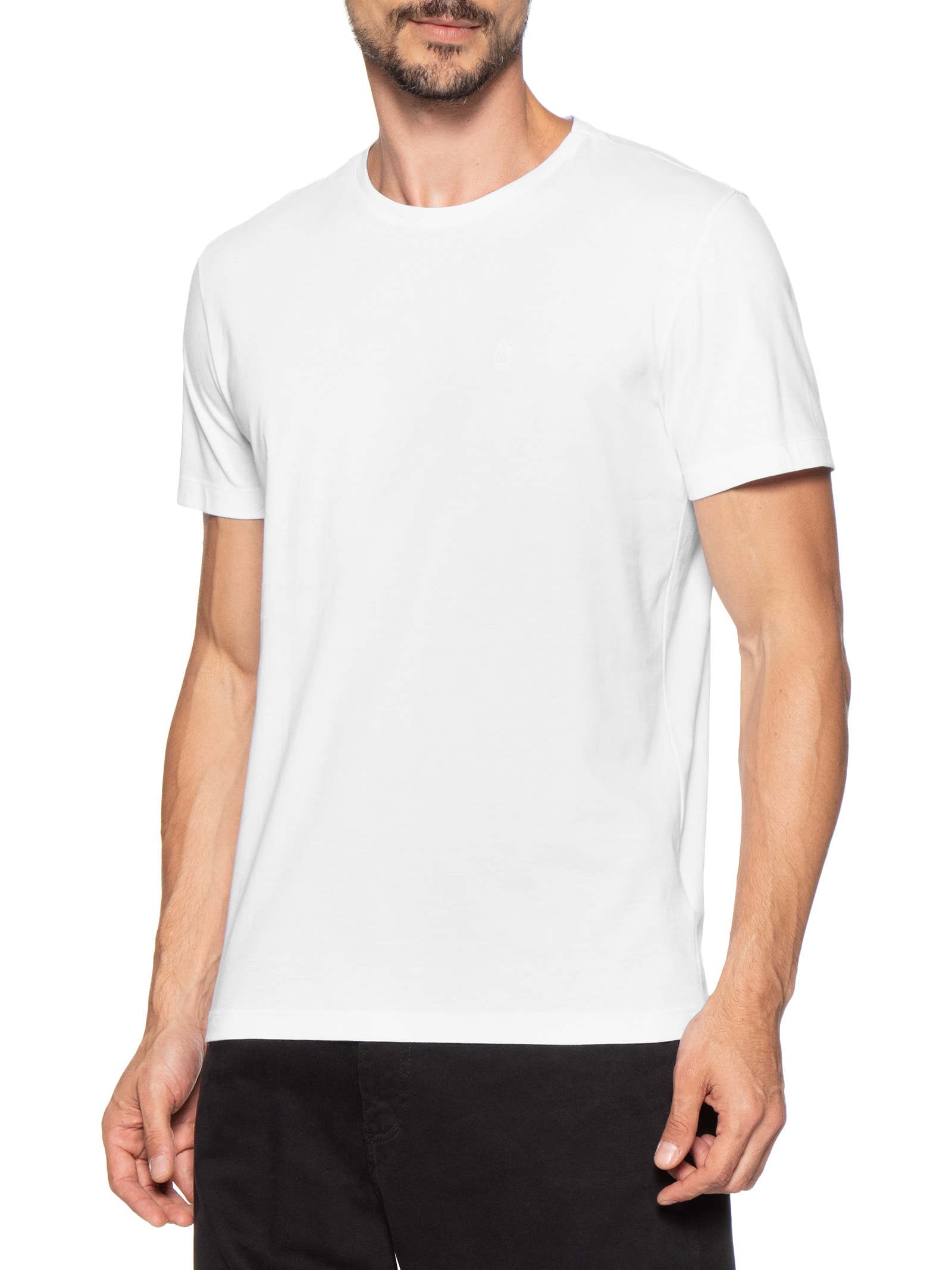 Camiseta Masculina Estampada Drink Negroni Branco Sergio K