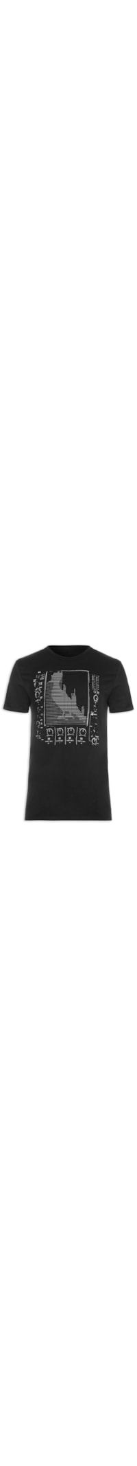 Camiseta Masculina Estampada Eletro Sample - Preto