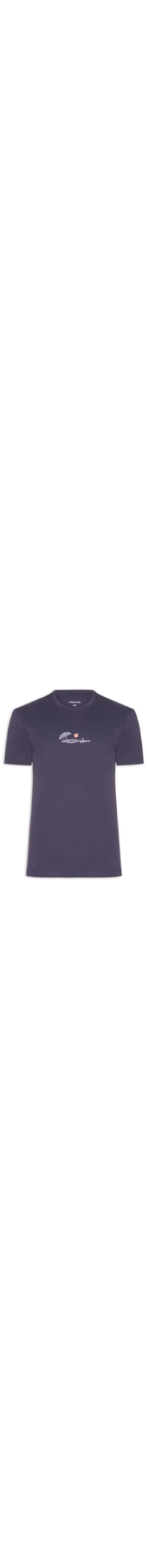 Camiseta Masculina Estampada em Algodão - Azul