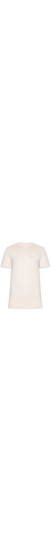 Camiseta Masculina Estampada Em Algodão - Bege