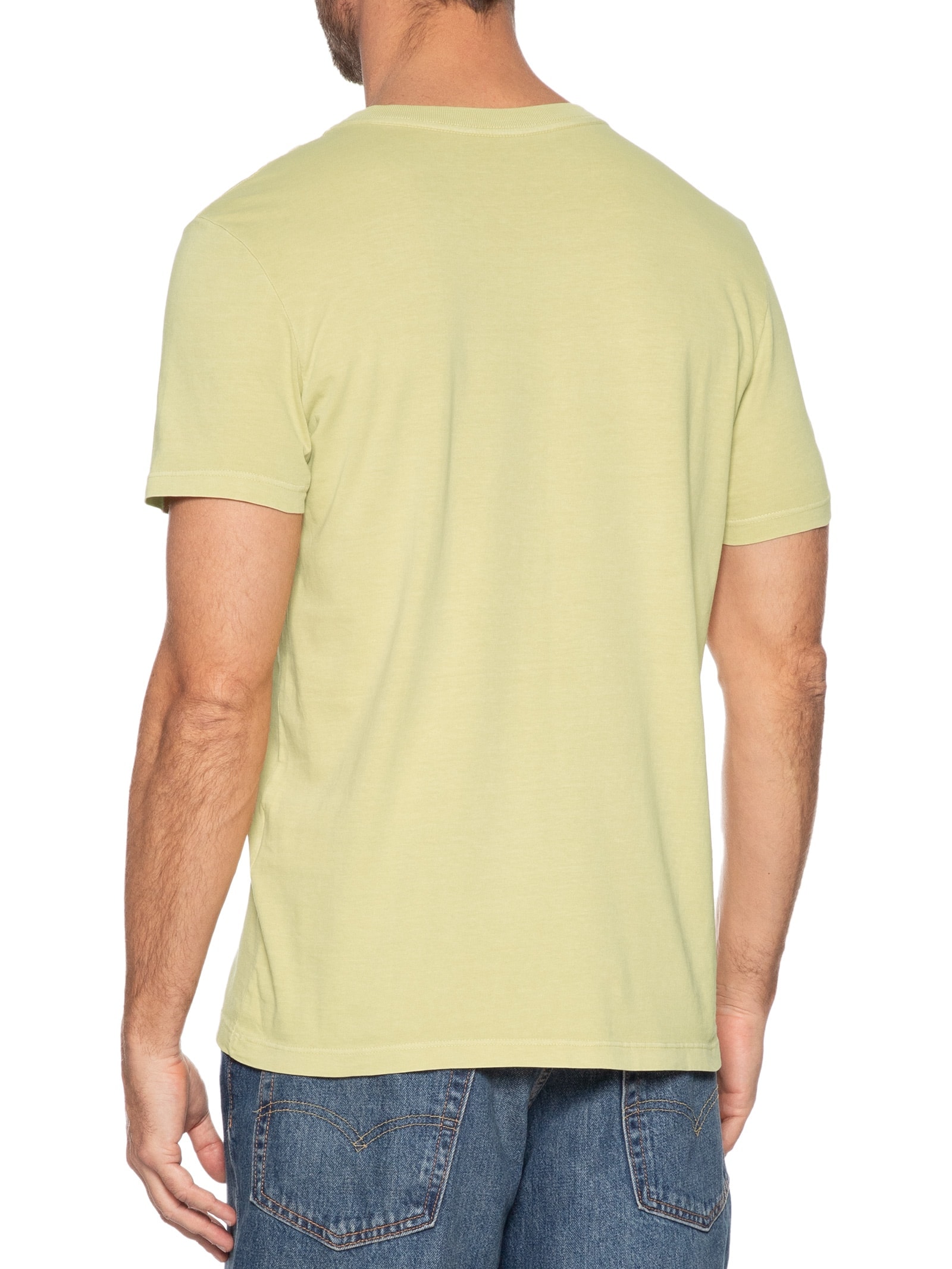 Camiseta Masculina Estampada Em Algodão Verde Aramis