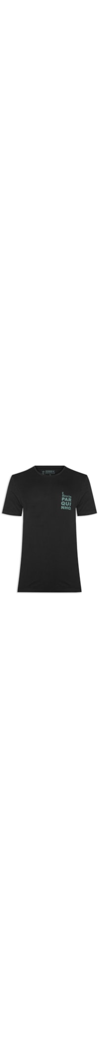 Camiseta Masculina Estampada Fire In Parquinho - Preto