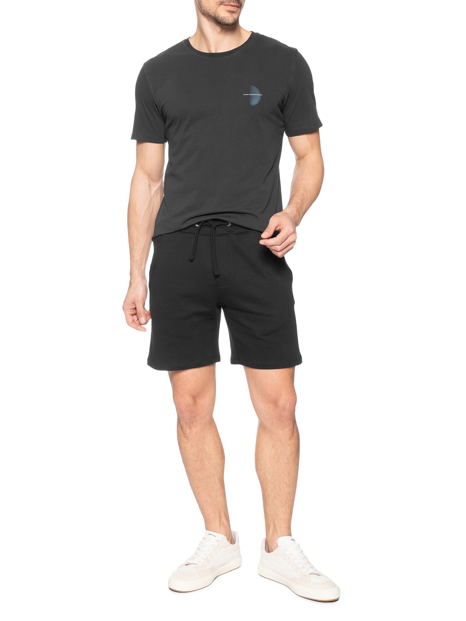 Camiseta Masculina Estampada Gas Preto Austral
