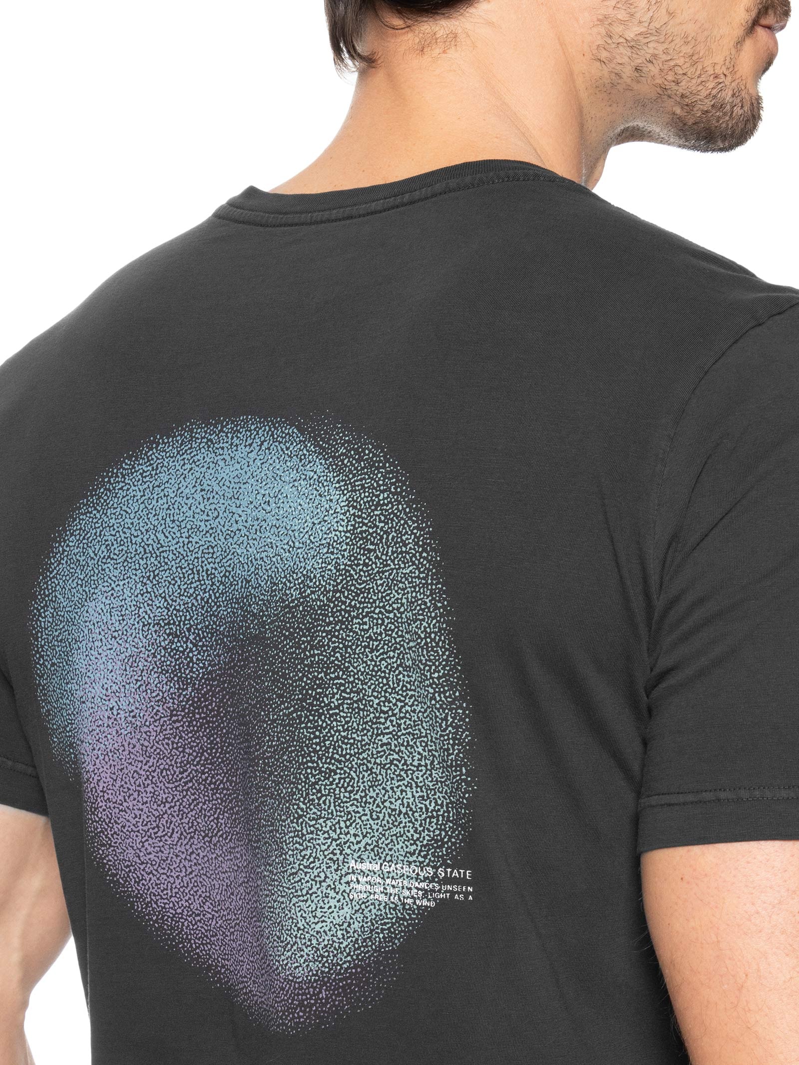 Camiseta Masculina Estampada Gas Preto Austral