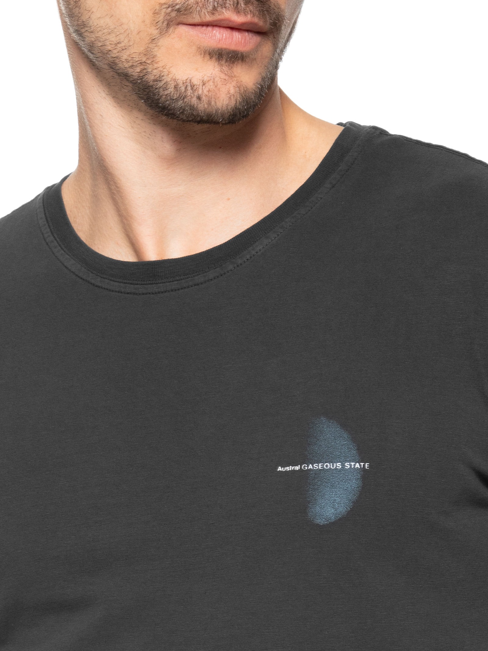 Camiseta Masculina Estampada Gas – Preto Austral