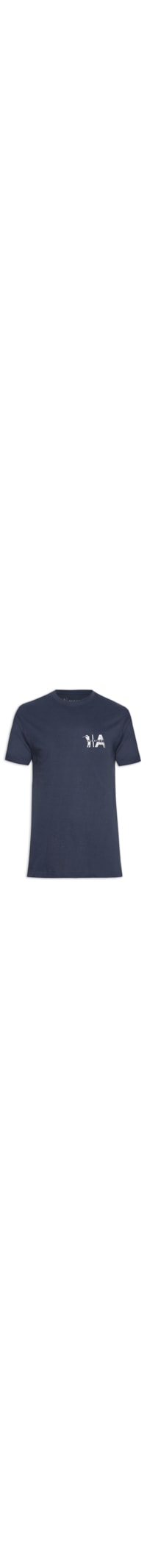 Camiseta Masculina Estampada Gold E Silver - Azul