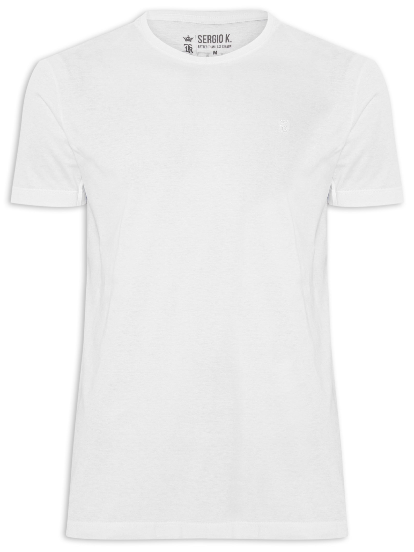Camiseta Masculina Estampada Grand  Prix Branco Sergio K
