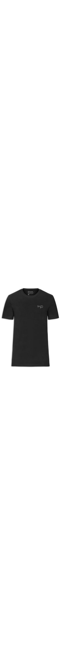 Camiseta Masculina Estampada H2O - Preto