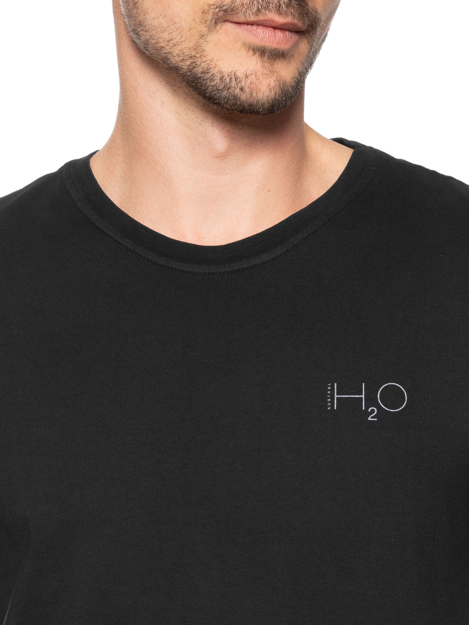 Camiseta Masculina Estampada H2O Preto Austral
