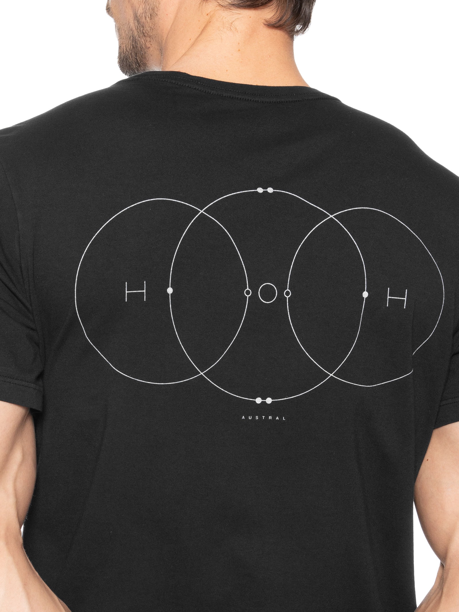 Camiseta Masculina Estampada H2O Preto Austral