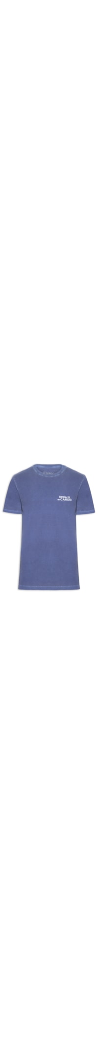 Camiseta Masculina Estampada Hexa Is My Cardio - Azul