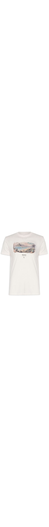Camiseta Masculina Estampada Imagine Rio - Off White